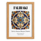 Faliraki, Greece – Architectural Travel Art, set in oak frame