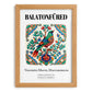 Balatonfüred, Hungary – Travel Poster, set in oak frame