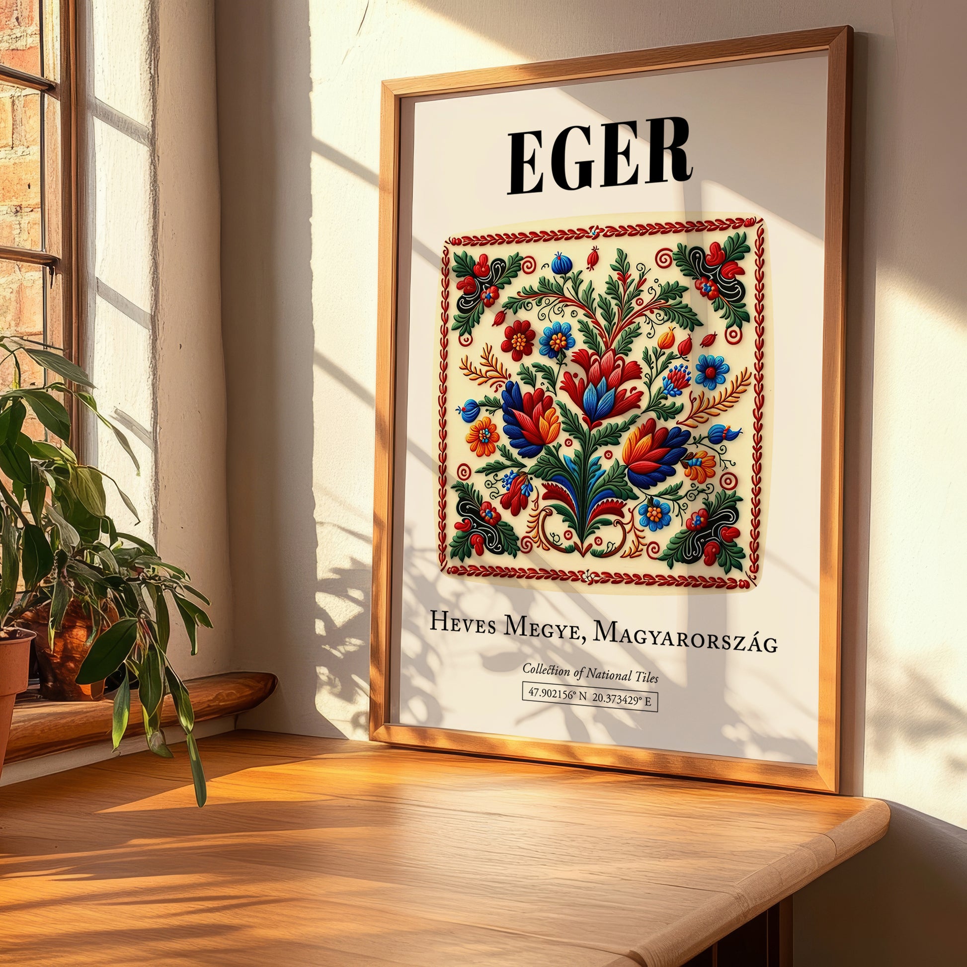 Eger, Hungary – Travel Print, clean layout with no caption
