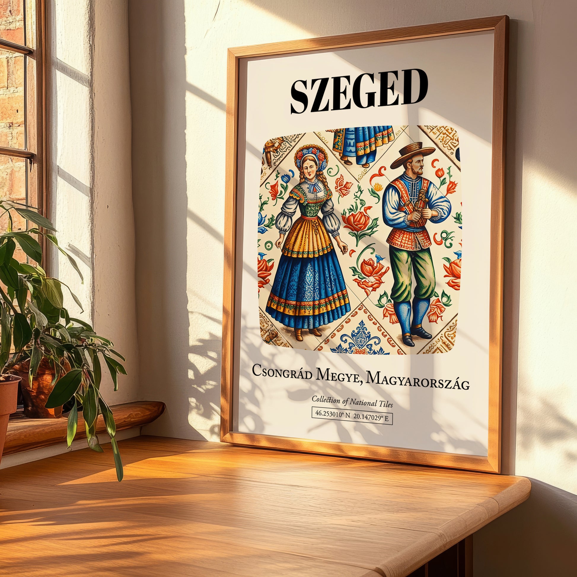 Szeged, Hungary – Travel Poster, clean layout with no caption