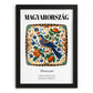 Magyarország, Hungary – Architectural Travel Art, in sleek black frame