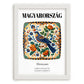 Magyarország, Hungary – Architectural Travel Art, placed in minimal white frame