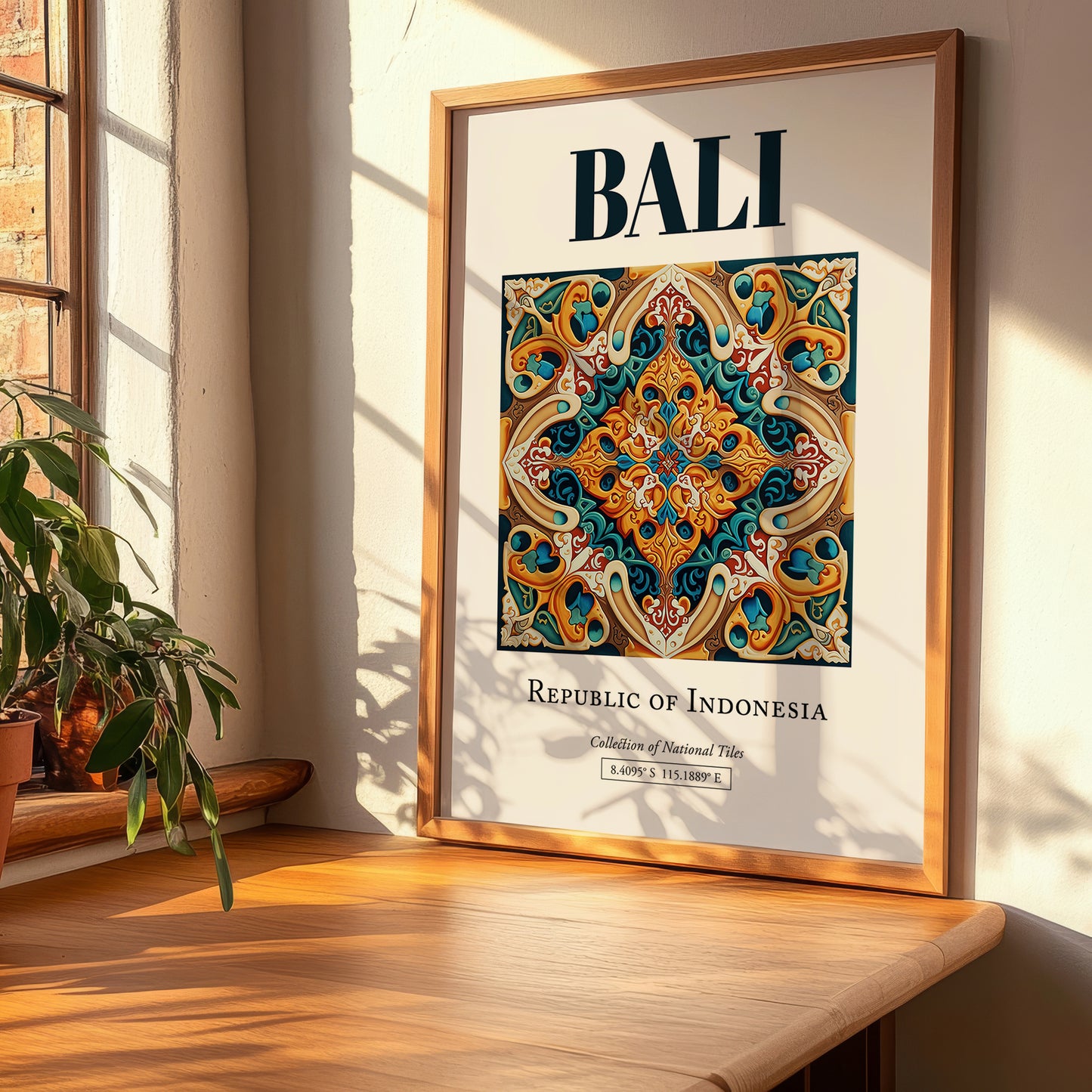 Bali, Indonesia – Travel Poster, clean layout with no caption