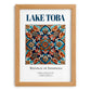 Lake Toba, Indonesia – Travel Poster, set in oak frame