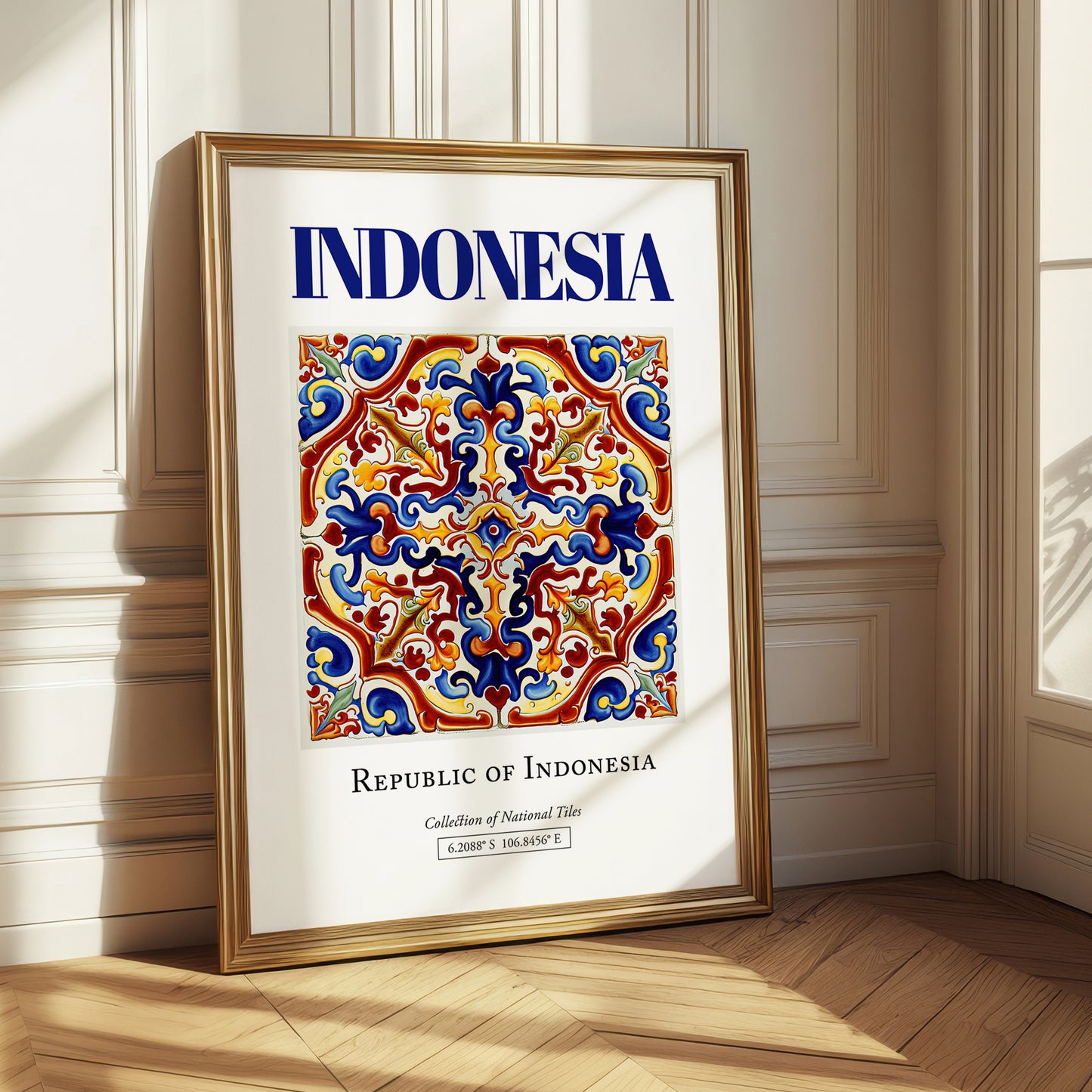 Indonesia, Indonesia – Travel Memories Wall Print, styled in a charming Paris street view