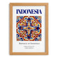 Indonesia, Indonesia – Travel Memories Wall Print, set in oak frame