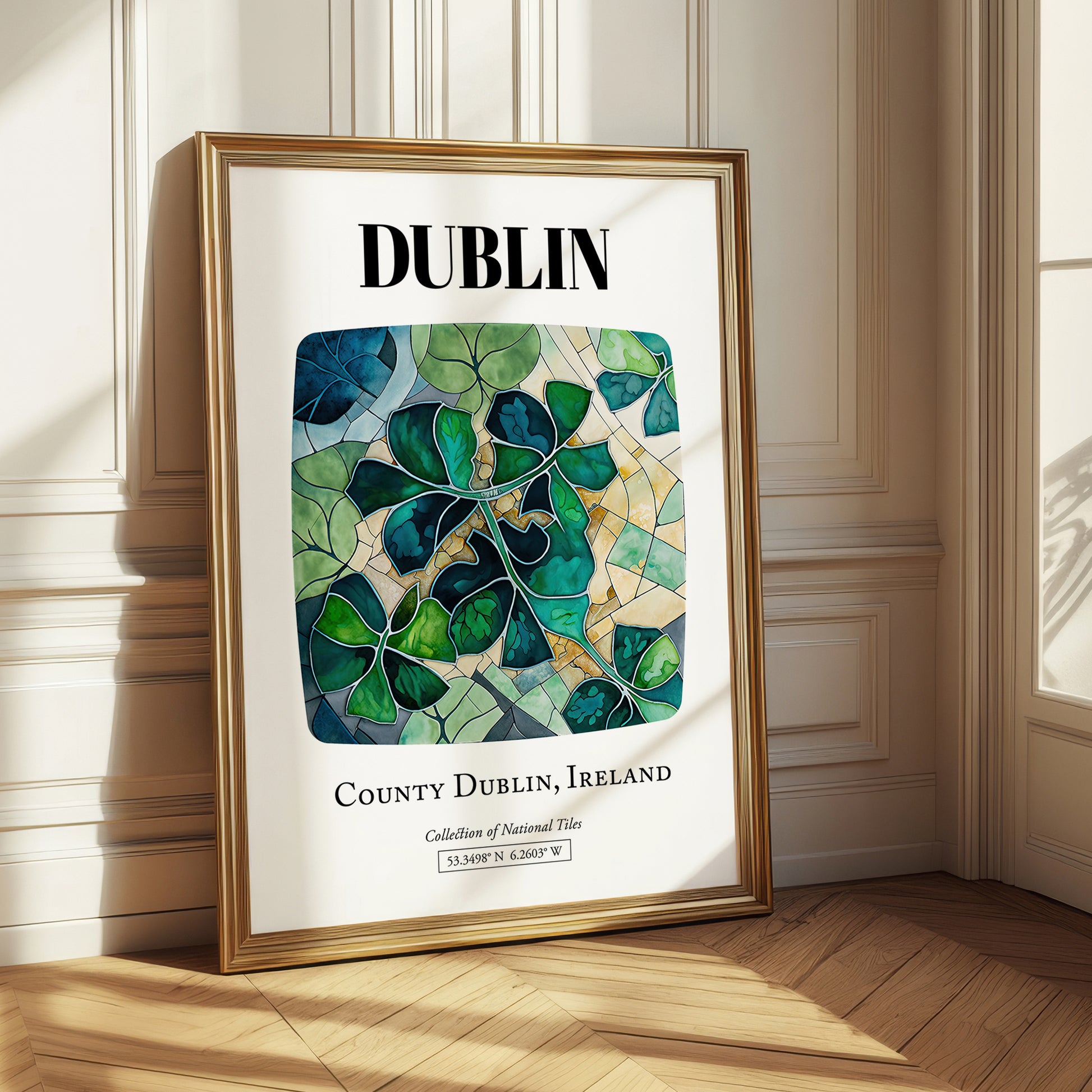 Dublin, Ireland – National Pride Wall Decor, styled in a charming Paris street view