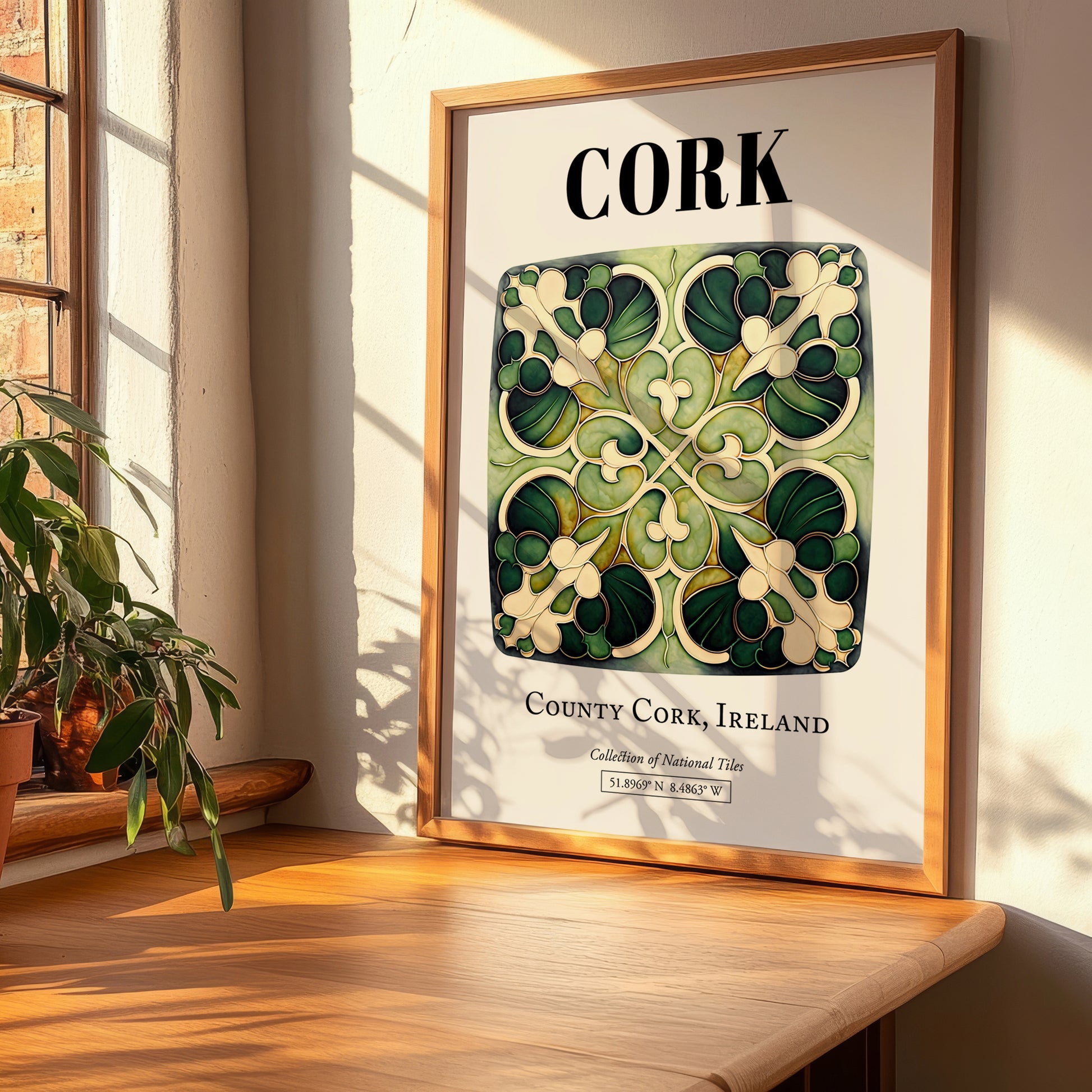 Cork, Ireland – Travel Wall Art, clean layout with no caption