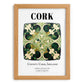 Cork, Ireland – Travel Wall Art, set in oak frame