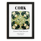 Cork, Ireland – Travel Wall Art, in sleek black frame