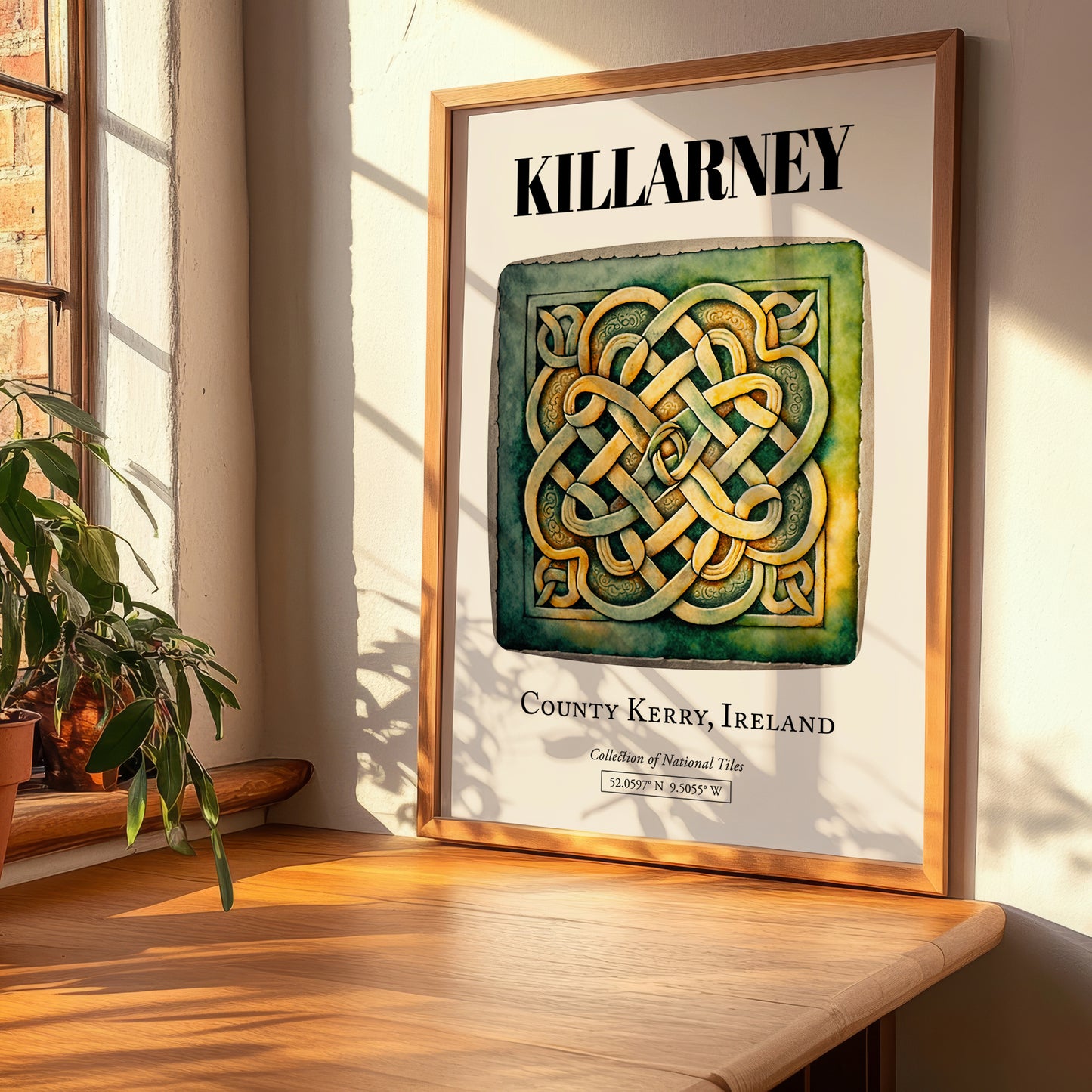 Killarney, Ireland – Illustrated Travel Poster, clean layout with no caption
