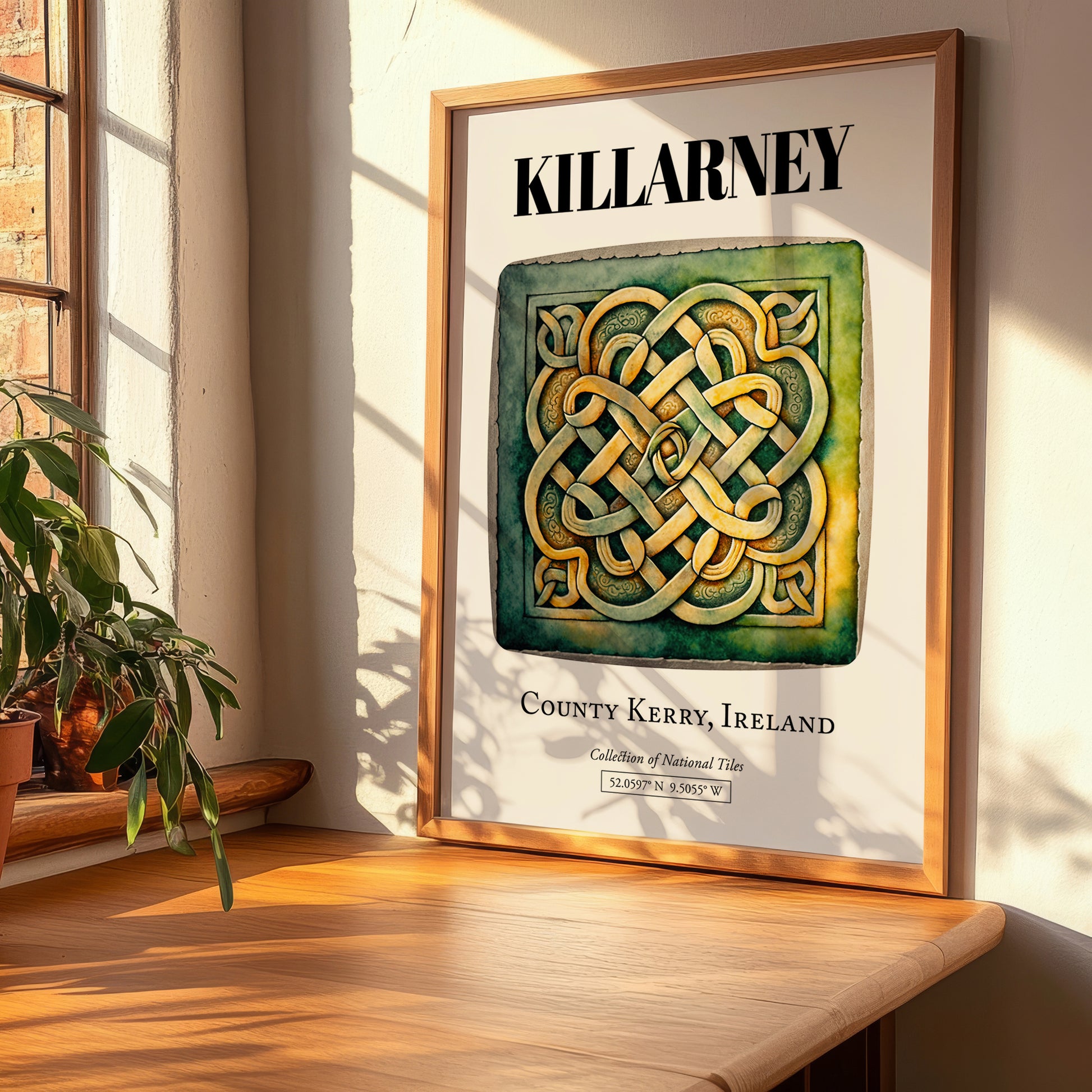 Killarney, Ireland – Illustrated Travel Poster, clean layout with no caption
