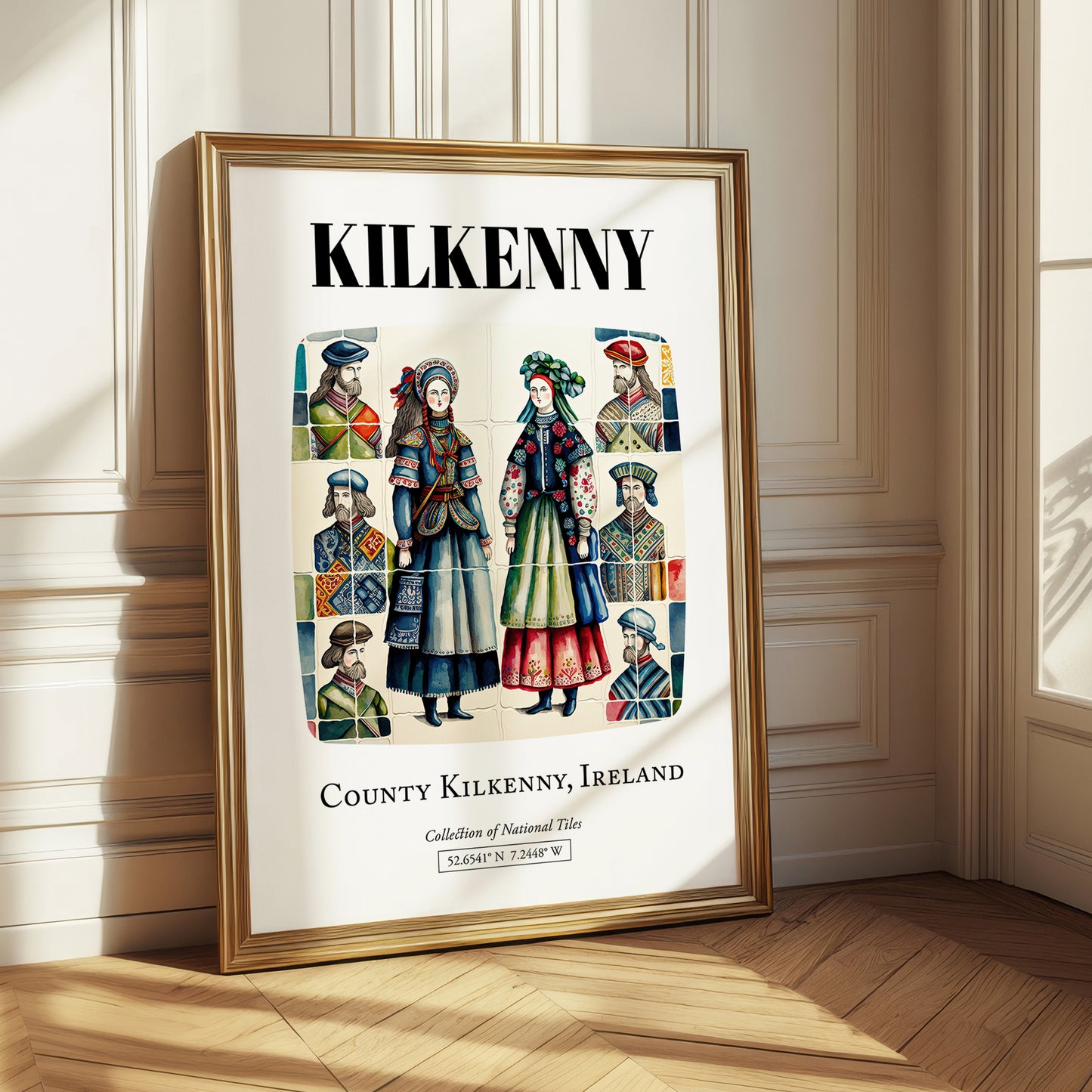 Kilkenny, Ireland – Tourist Destination Poster, styled in a charming Paris street view