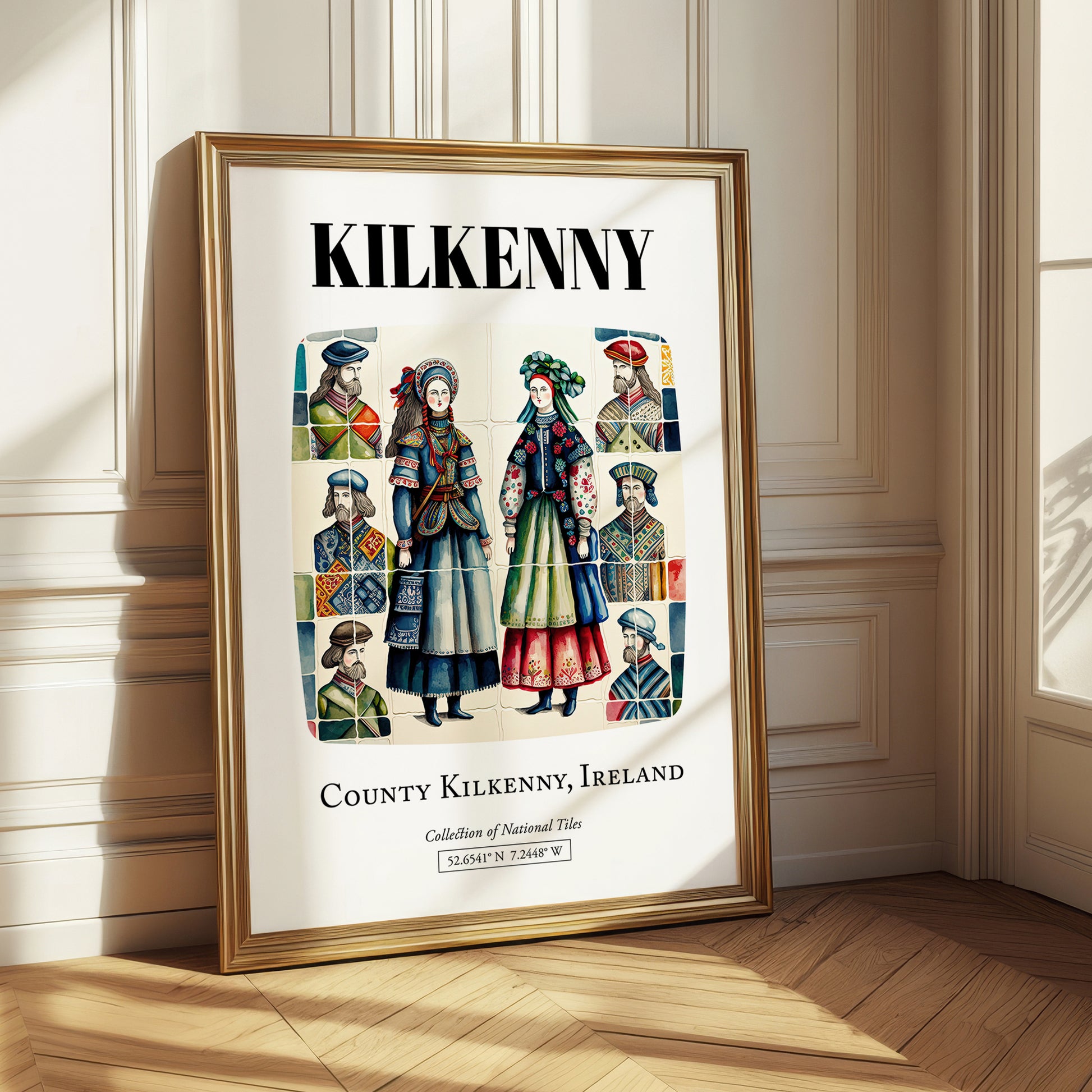 Kilkenny, Ireland – Tourist Destination Poster, styled in a charming Paris street view