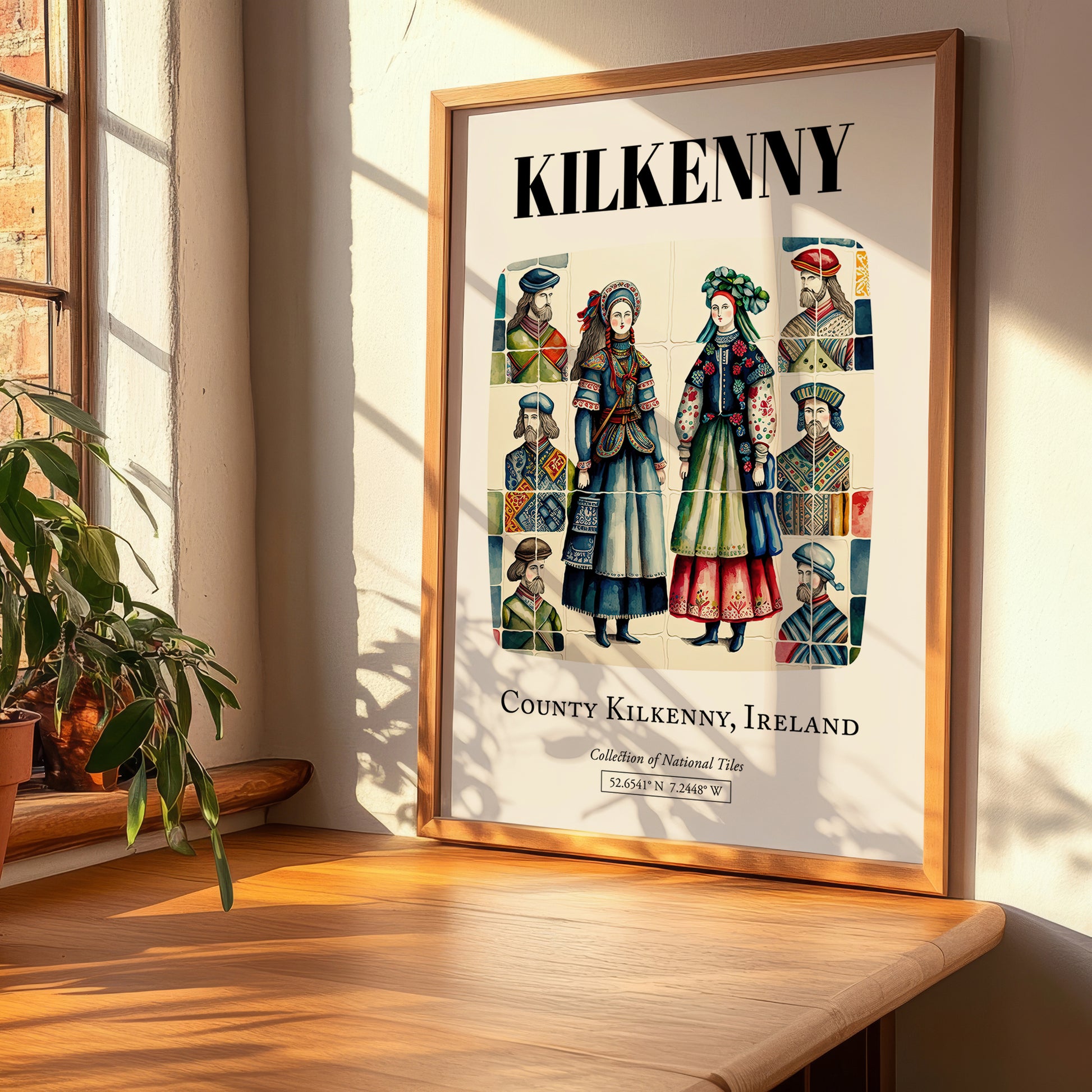 Kilkenny, Ireland – Tourist Destination Poster, clean layout with no caption