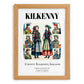 Kilkenny, Ireland – Tourist Destination Poster, set in oak frame