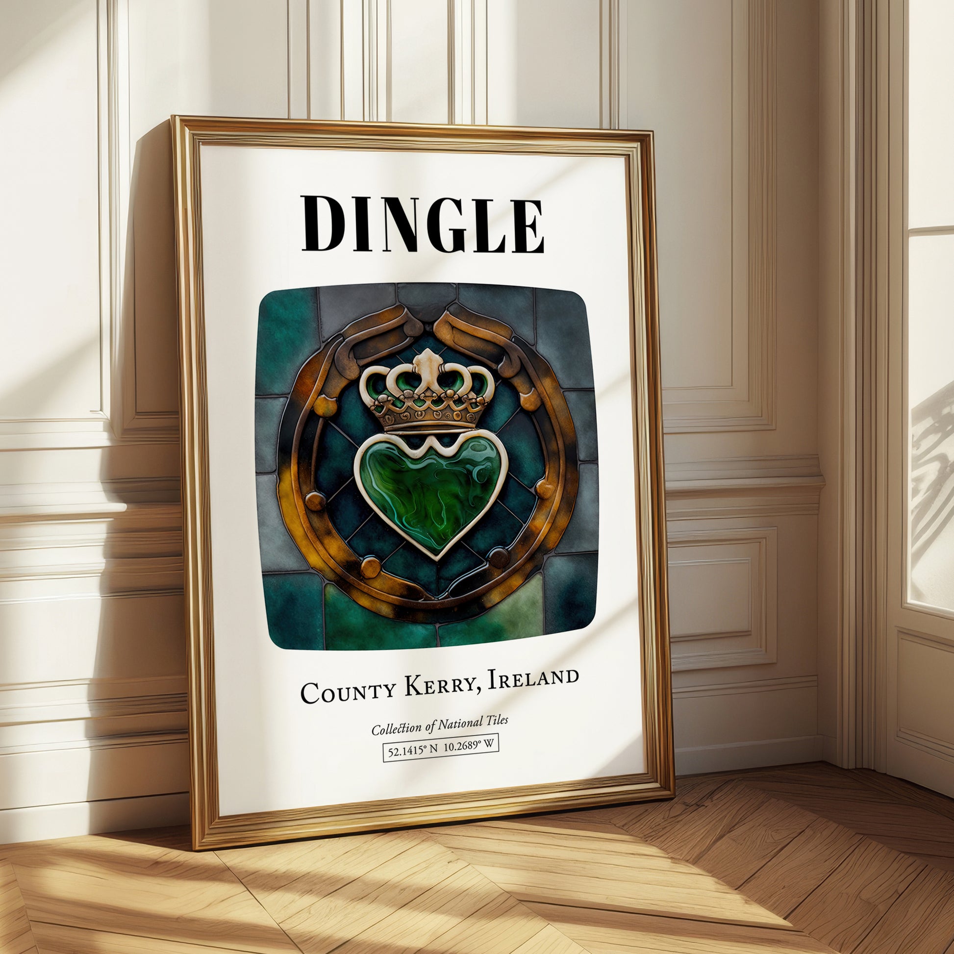 Dingle, Ireland – Historic Cities Art Print, styled in a charming Paris street view