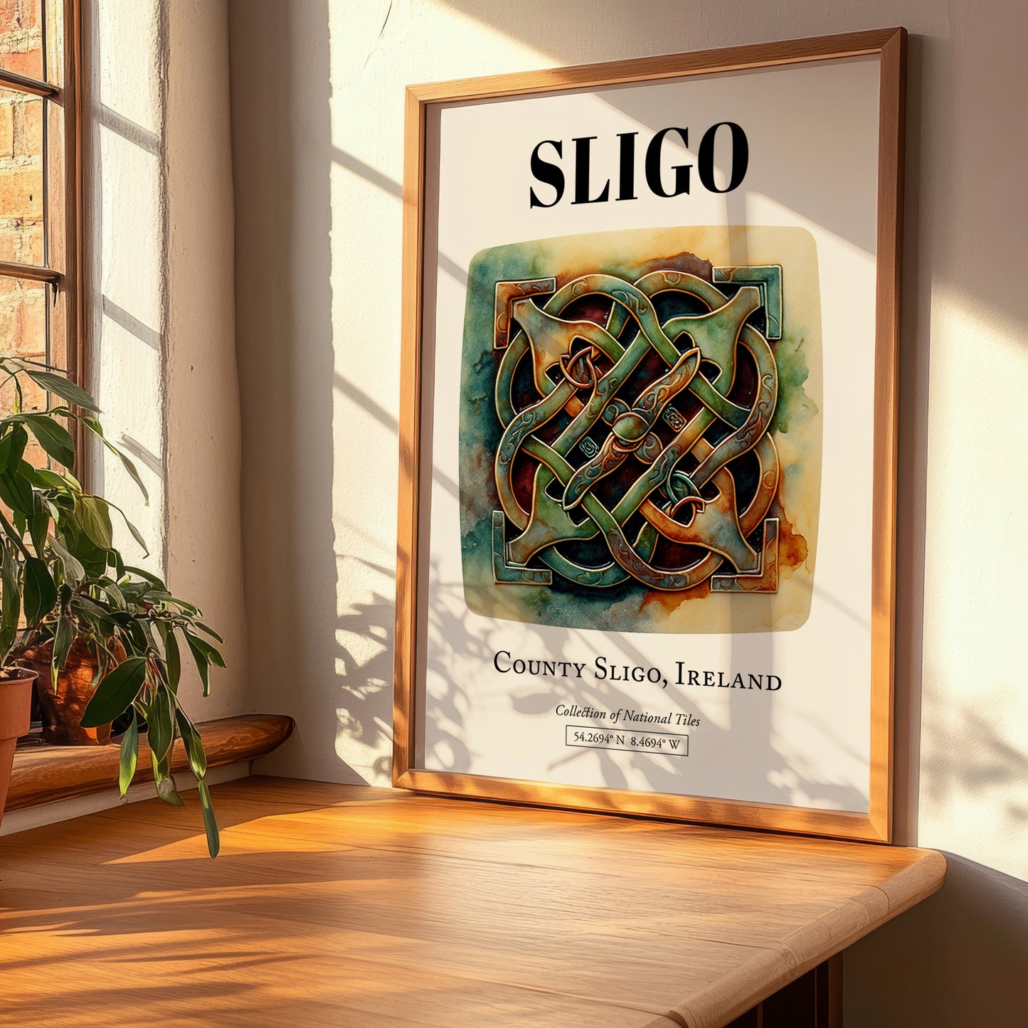 Sligo, Ireland – World Heritage Travel Poster, clean layout with no caption