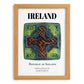 Ireland, Ireland – Travel Poster, set in oak frame
