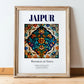 Jaipur, India – Country Culture Poster, in wooden frame leaning on the floor