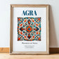 Agra, India – Travel Print, in wooden frame leaning on the floor