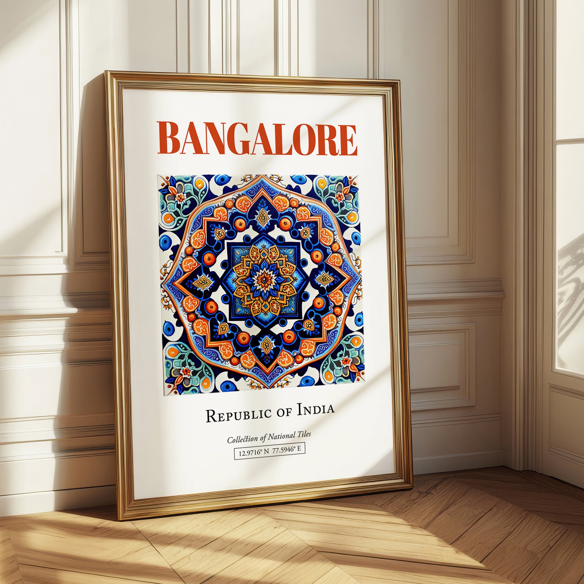 Bangalore, India – Travel Wall Decor, styled in a charming Paris street view