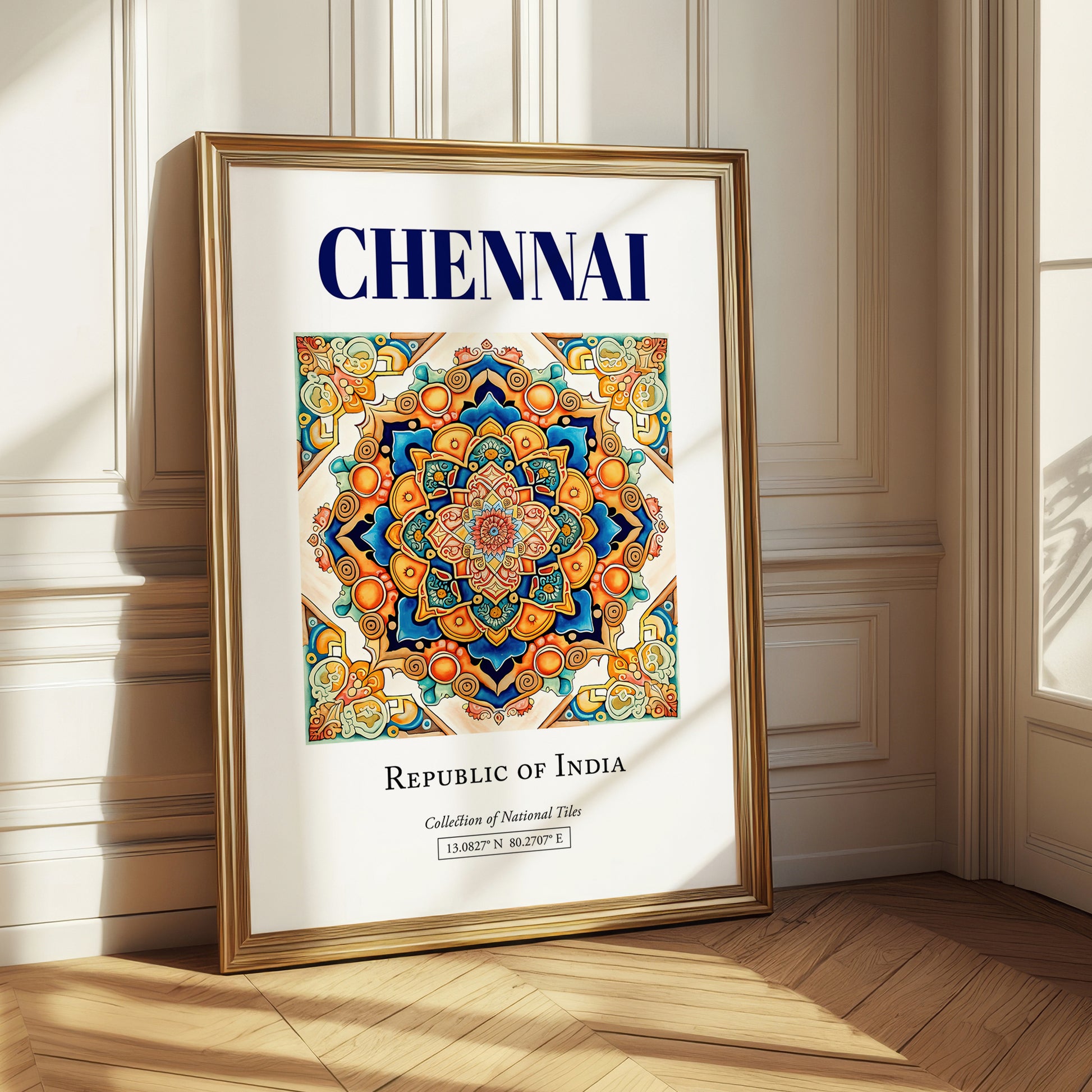 Chennai, India – Travel Wall Decor, styled in a charming Paris street view