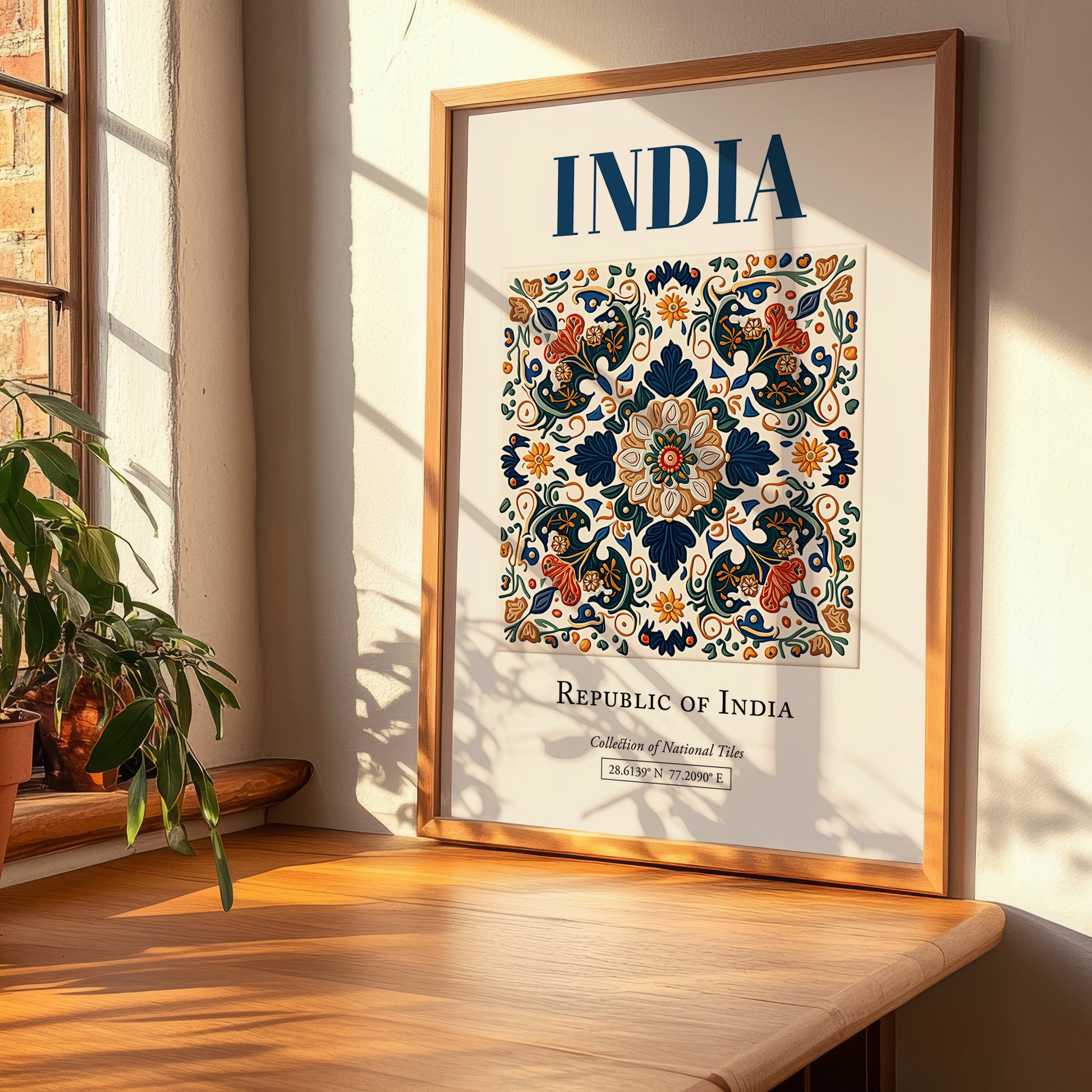 India, India – Travel Poster, clean layout with no caption
