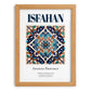 Isfahan, Iran – Vintage Travel Poster, set in oak frame