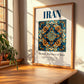 Iran, Iran – World Heritage Travel Poster, clean layout with no caption