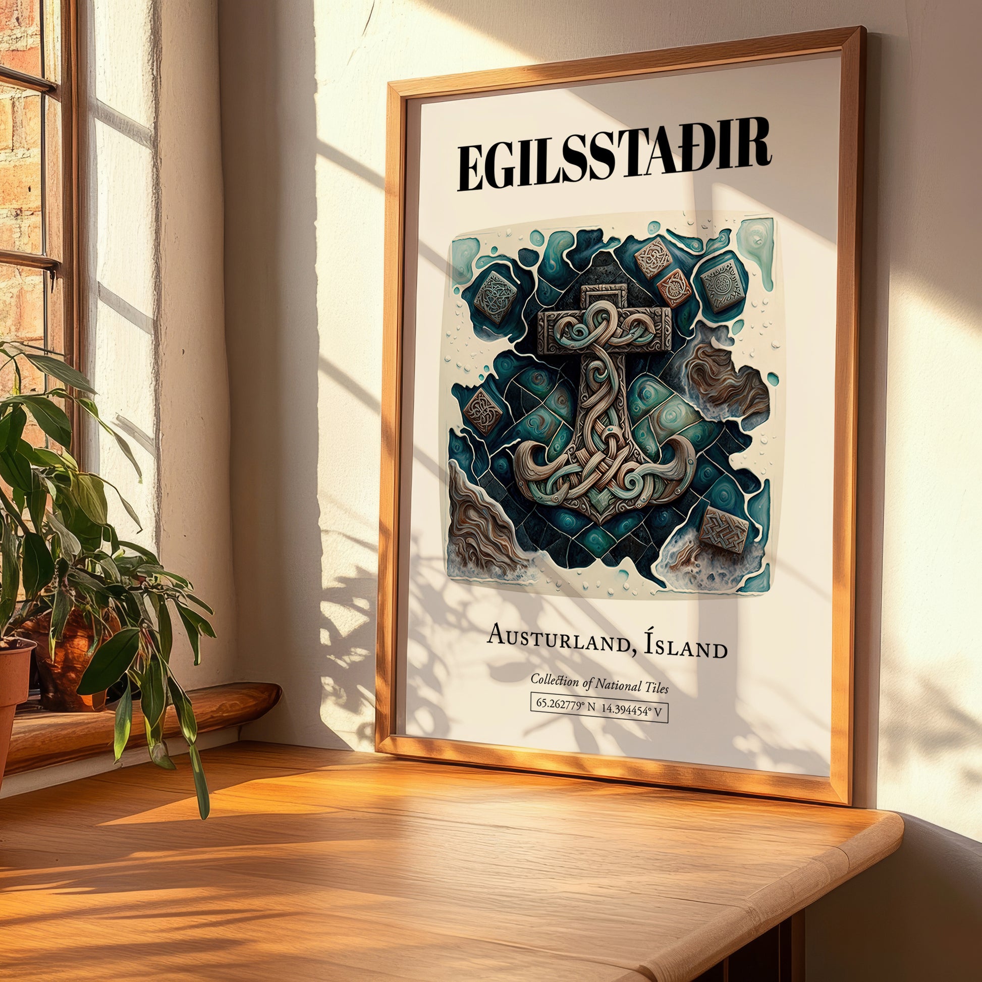 Egilsstaðir, Iceland – Travel Print, clean layout with no caption