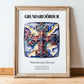 Grundarfjörður, Iceland – World Travel Art, in wooden frame leaning on the floor