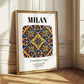 Milan, Italy – Vintage Travel Poster, styled in a charming Paris street view