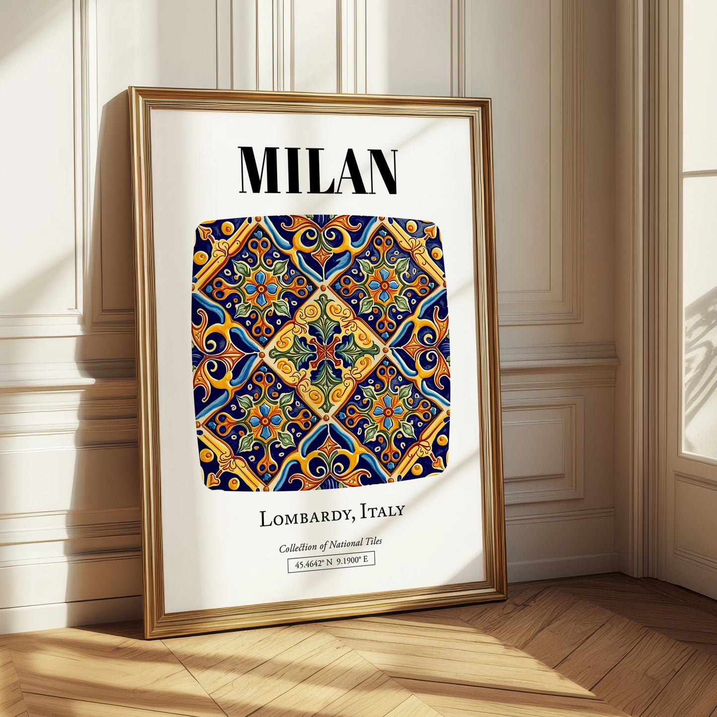 Milan, Italy – Vintage Travel Poster, styled in a charming Paris street view