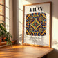 Milan, Italy – Vintage Travel Poster, clean layout with no caption