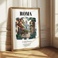 Roma, Italy – Travel Poster, styled in a charming Paris street view