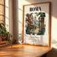 Roma, Italy – Travel Poster, clean layout with no caption