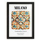 Milano, Italy – Travel Wall Decor, in sleek black frame
