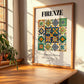 Firenze, Italy – Vintage Travel Poster, clean layout with no caption