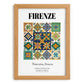 Firenze, Italy – Vintage Travel Poster, set in oak frame