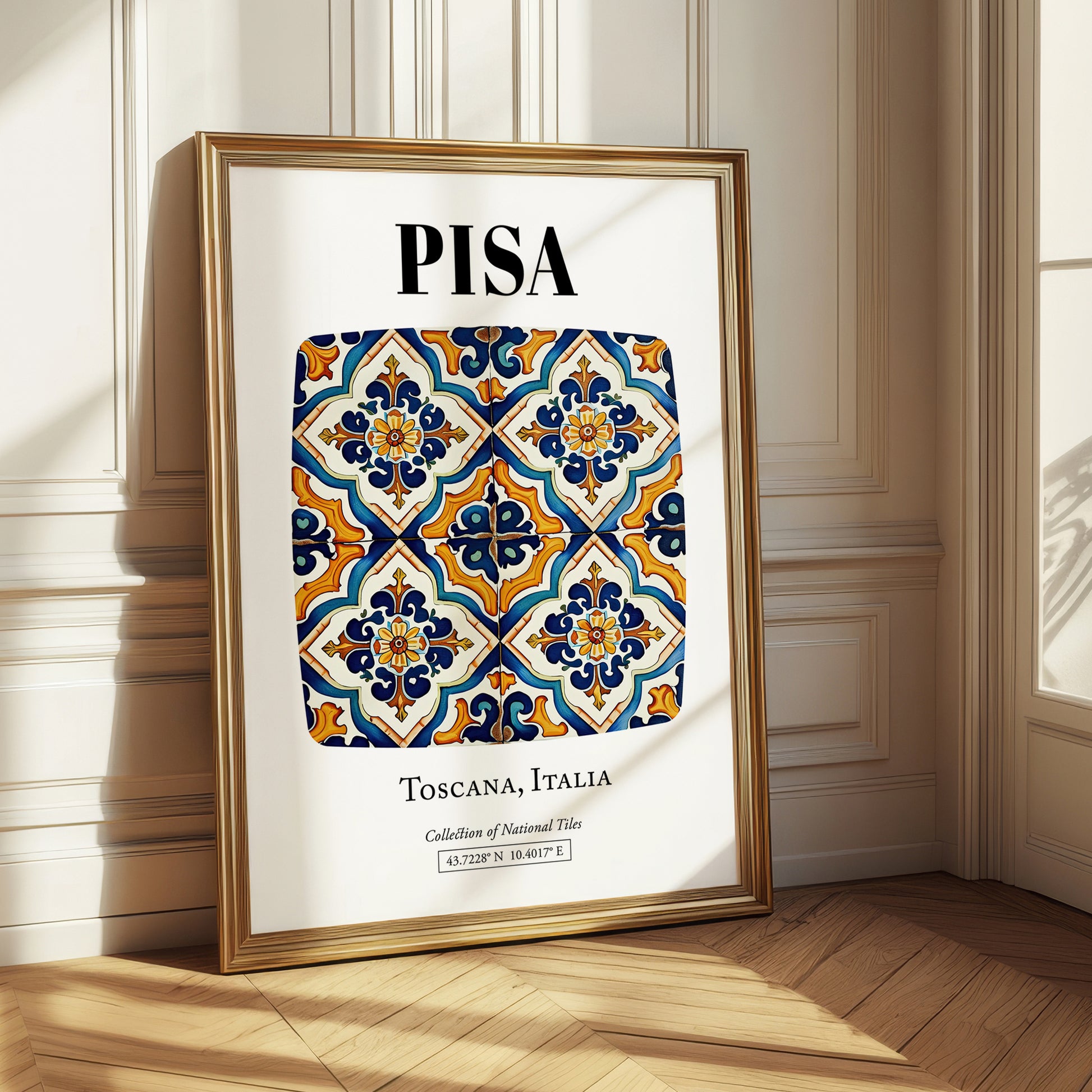 Pisa, Italy – Travel Print, styled in a charming Paris street view