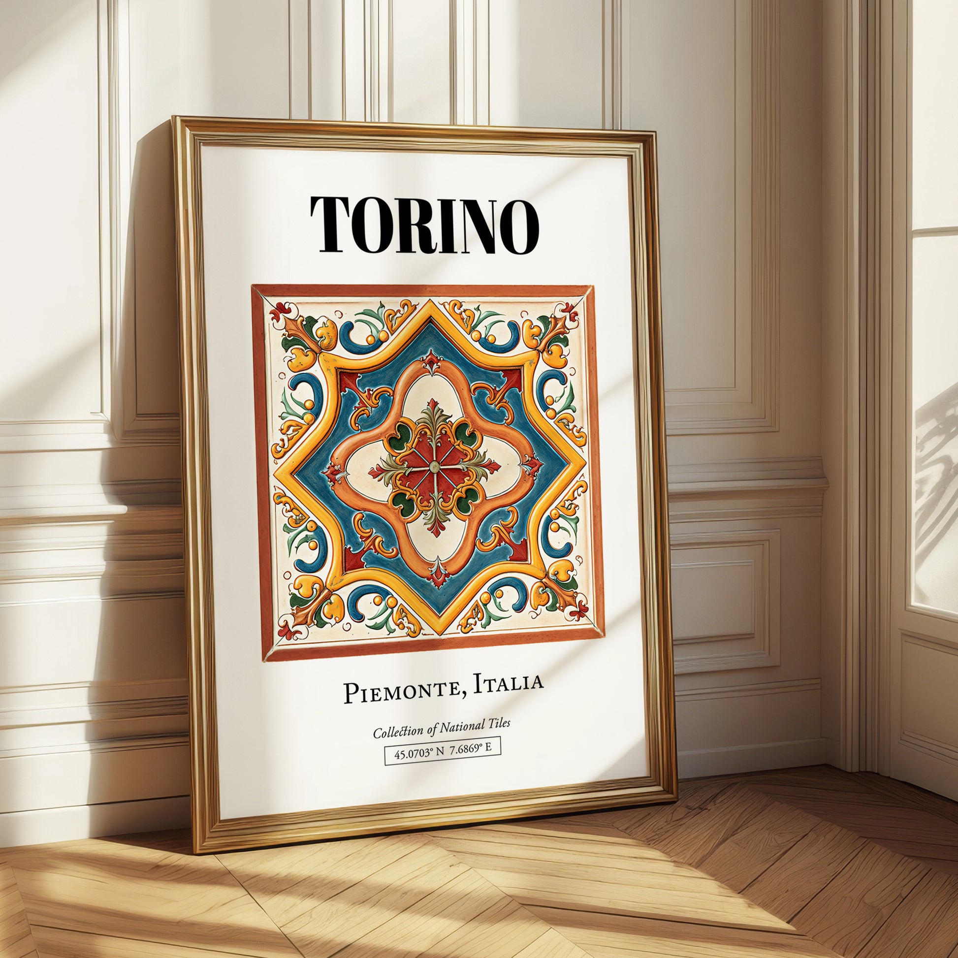 Torino, Italy – Away From Home Poster, styled in a charming Paris street view