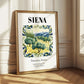 Siena, Italy – Travel Poster, styled in a charming Paris street view