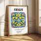 Amalfi, Italy – Travel Poster, styled in a charming Paris street view