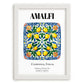 Amalfi, Italy – Travel Poster, placed in minimal white frame