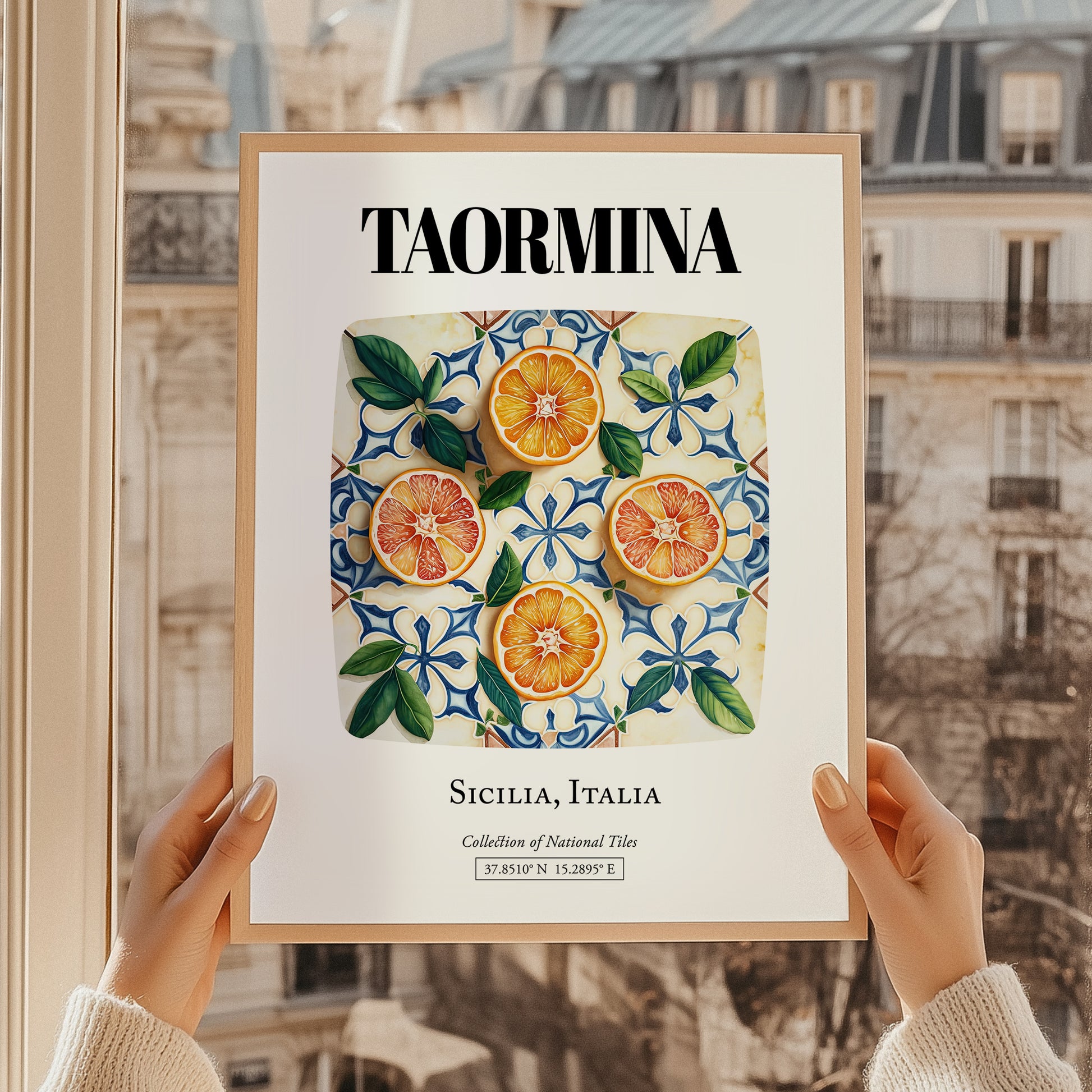 Taormina, Italy – Illustrated Travel Poster