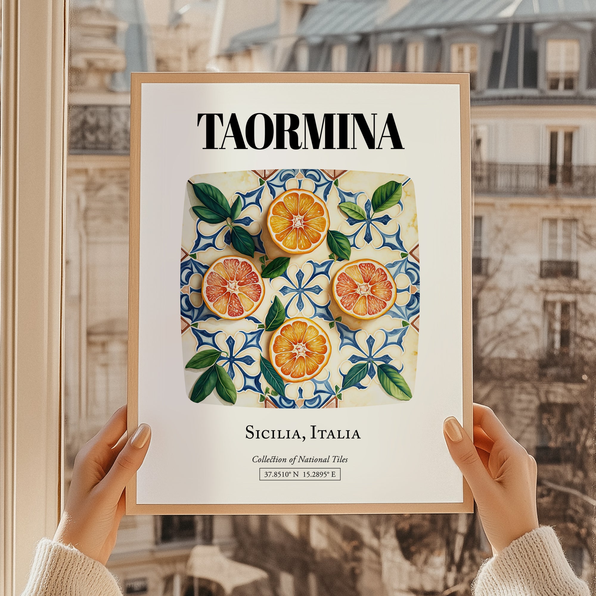 Taormina, Italy – Illustrated Travel Poster