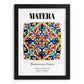 Matera, Italy – Travel Print, in sleek black frame
