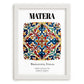 Matera, Italy – Travel Print, placed in minimal white frame