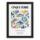 Cinque Terre, Italy – Travel Poster, in sleek black frame